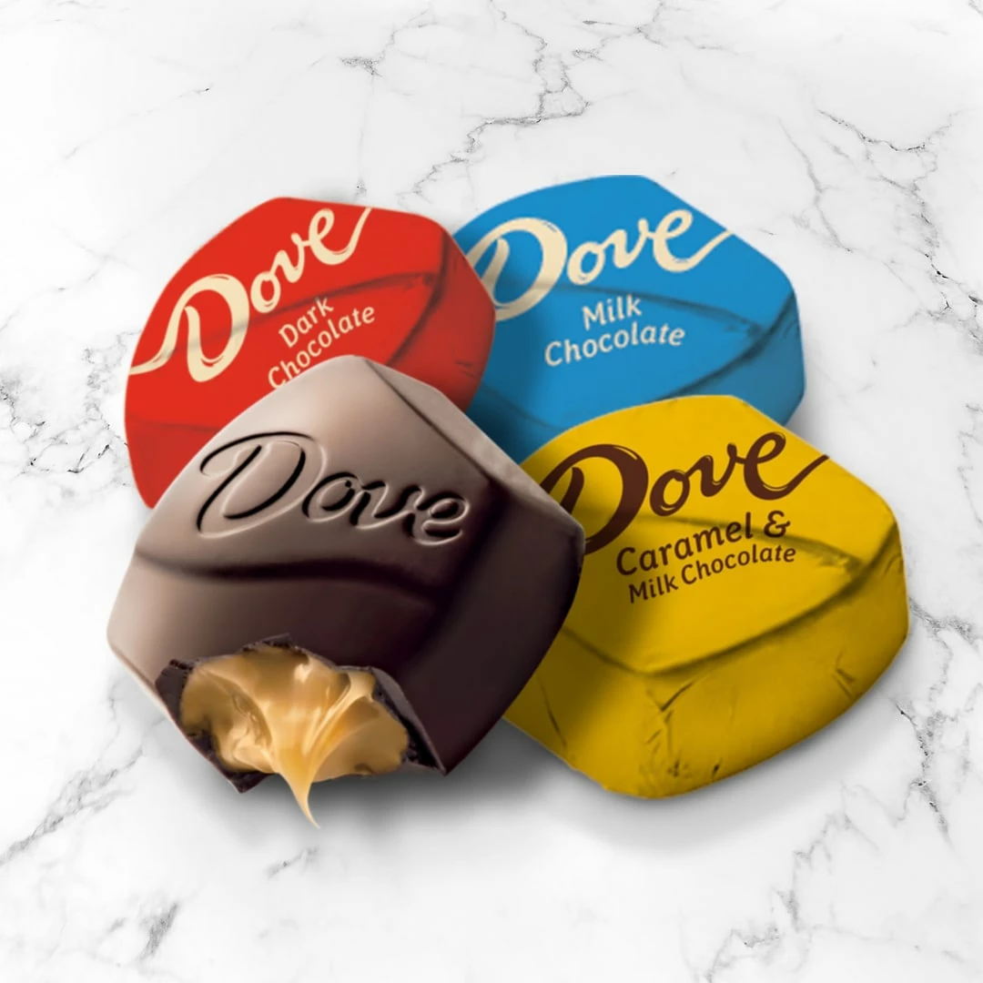 DOVE PROMISES Milk & Dark Chocolate Candy Assortment, Individually Wrapped, 150 Piece Bulk Candy (209-00380) - Image 2