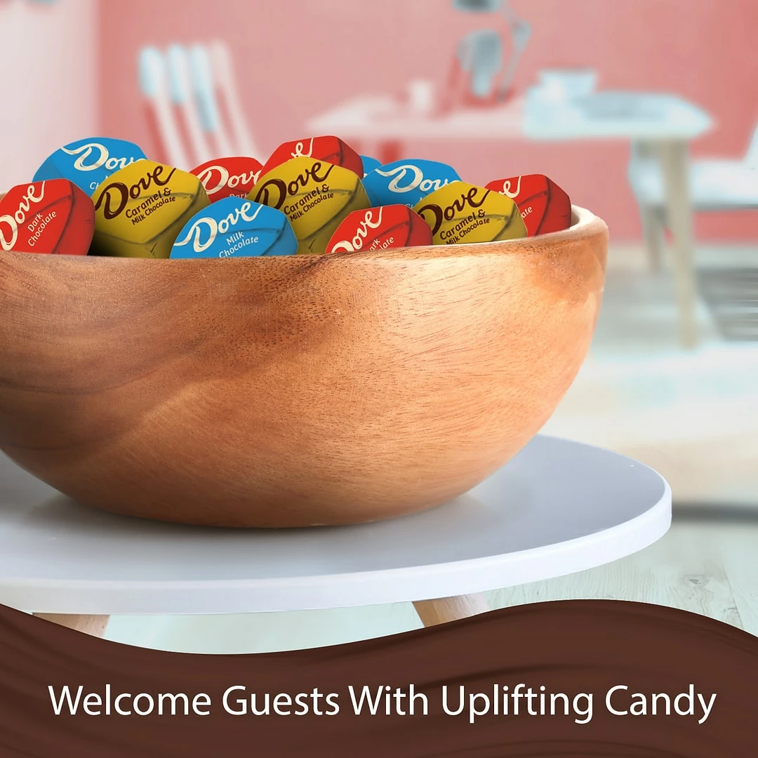 DOVE PROMISES Milk & Dark Chocolate Candy Assortment, Individually Wrapped, 150 Piece Bulk Candy (209-00380) - Image 4