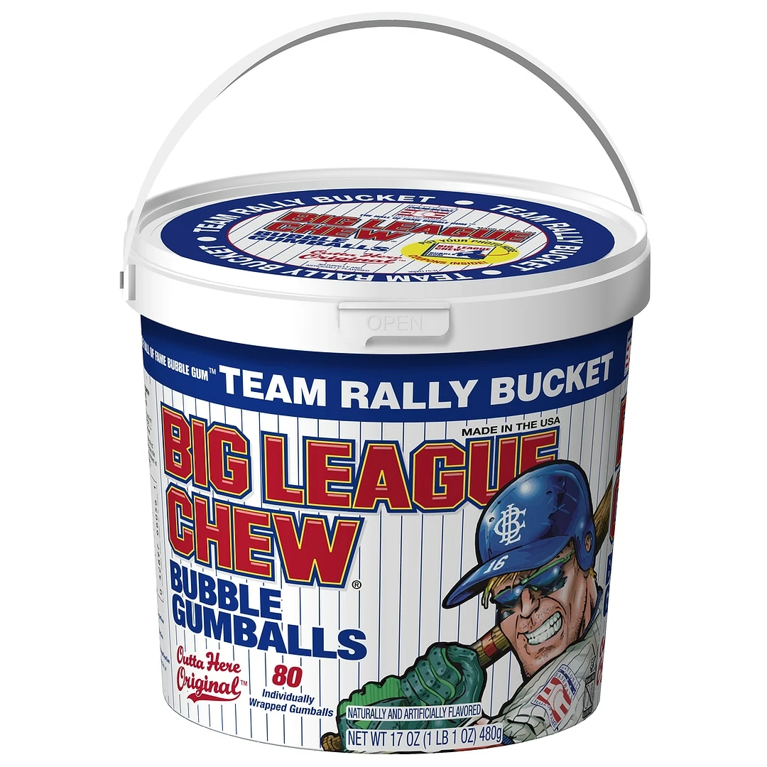 Big League Chew Gumball Bucket Original, 80 Count (FGM66056)