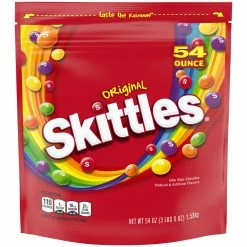 Skittles Original Fruity Candy, 54 Oz. Resealable Bag (WMW24552)