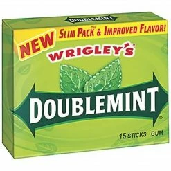 Wrigley's Slim Pack™ Doublemint® Gum; 15 Sticks/PK, 10 Packs/BX
