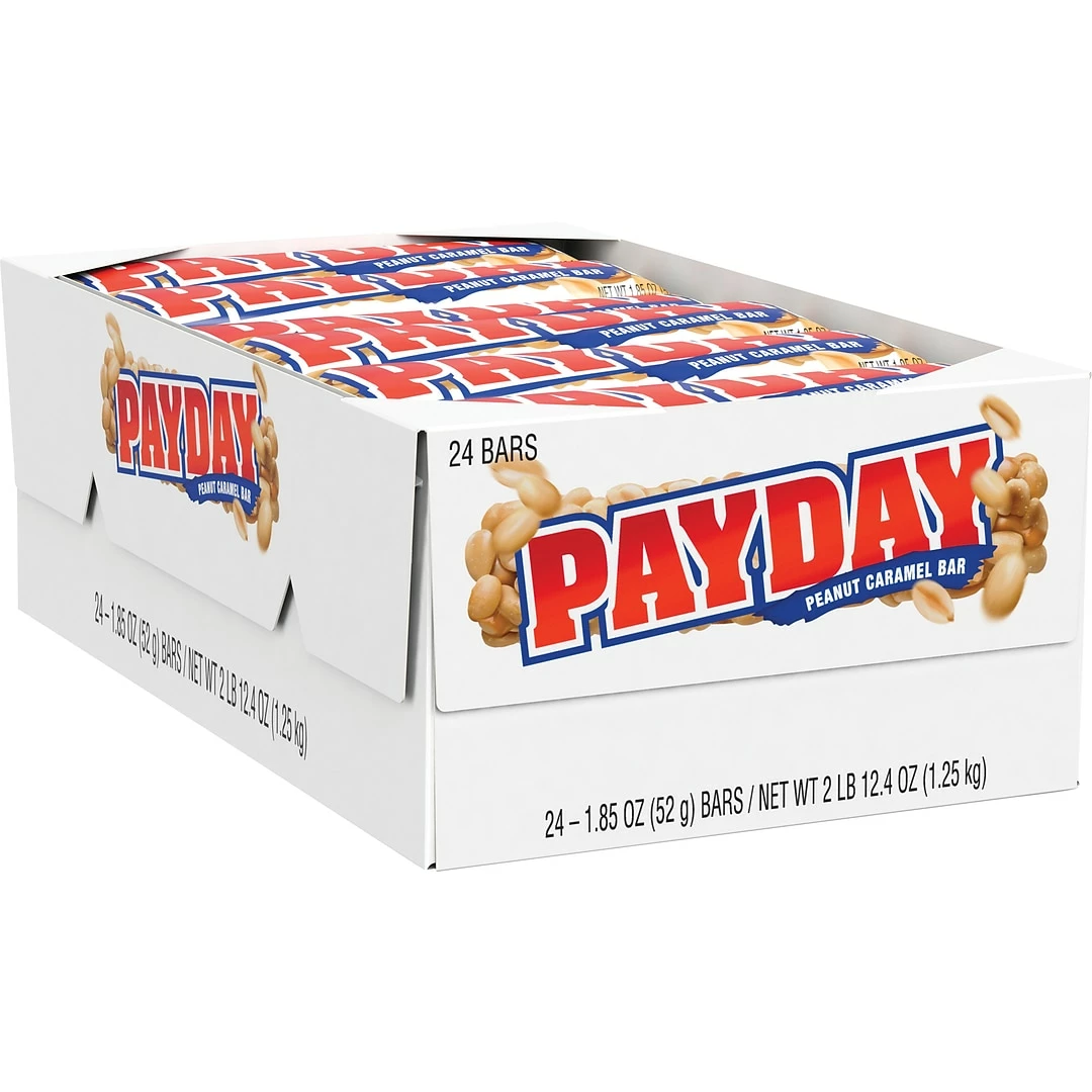 PayDay® Bars; 2.4-oz, 24/Box