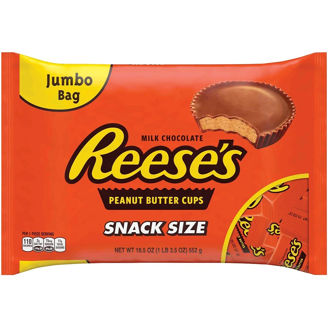 REESE'S Snack Size Peanut Butter Cups, 19.5 Ounces (246-00012) - Image 2