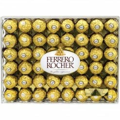 Ferrero Rocher Hazelnut Chocolate Diamond Gift Box, 48 Pieces (241-00015)