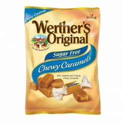Werther's Original Sugar Free Chewy Caramel Candy, 1.46 Oz., 12 Count (037265)