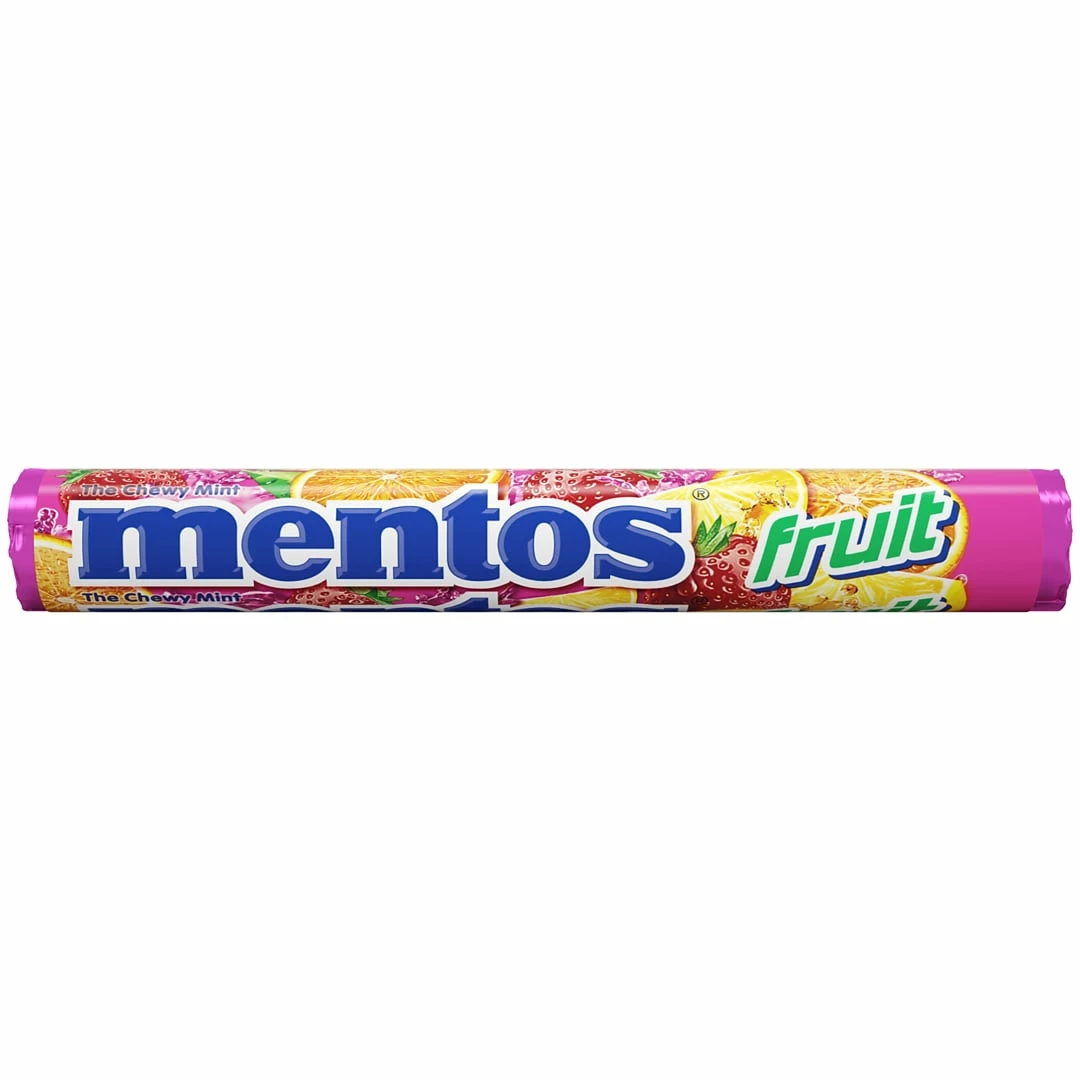 MentosĀ® Chewy Fruit Tablets, 15 Packs/Box