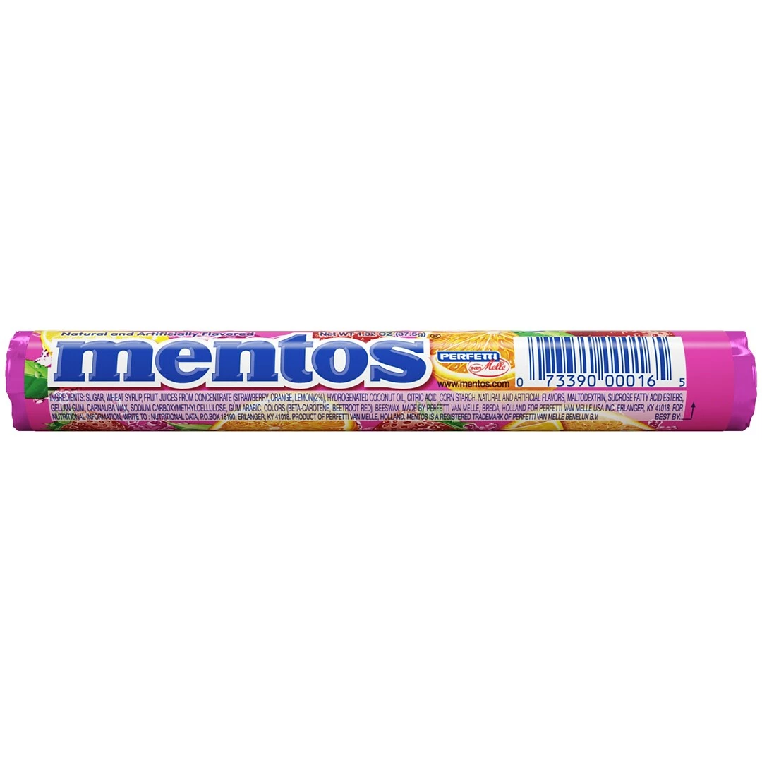 MentosĀ® Chewy Fruit Tablets, 15 Packs/Box - Image 2