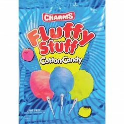 Charms® Fluffy Stuff Cotton Candy, 2.5 Oz. Bags, 24 Bags/Box