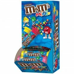 M&M'S Minis Milk Chocolate Candy Tube, 1.08 Oz, Pack Of 24 (209-00061)