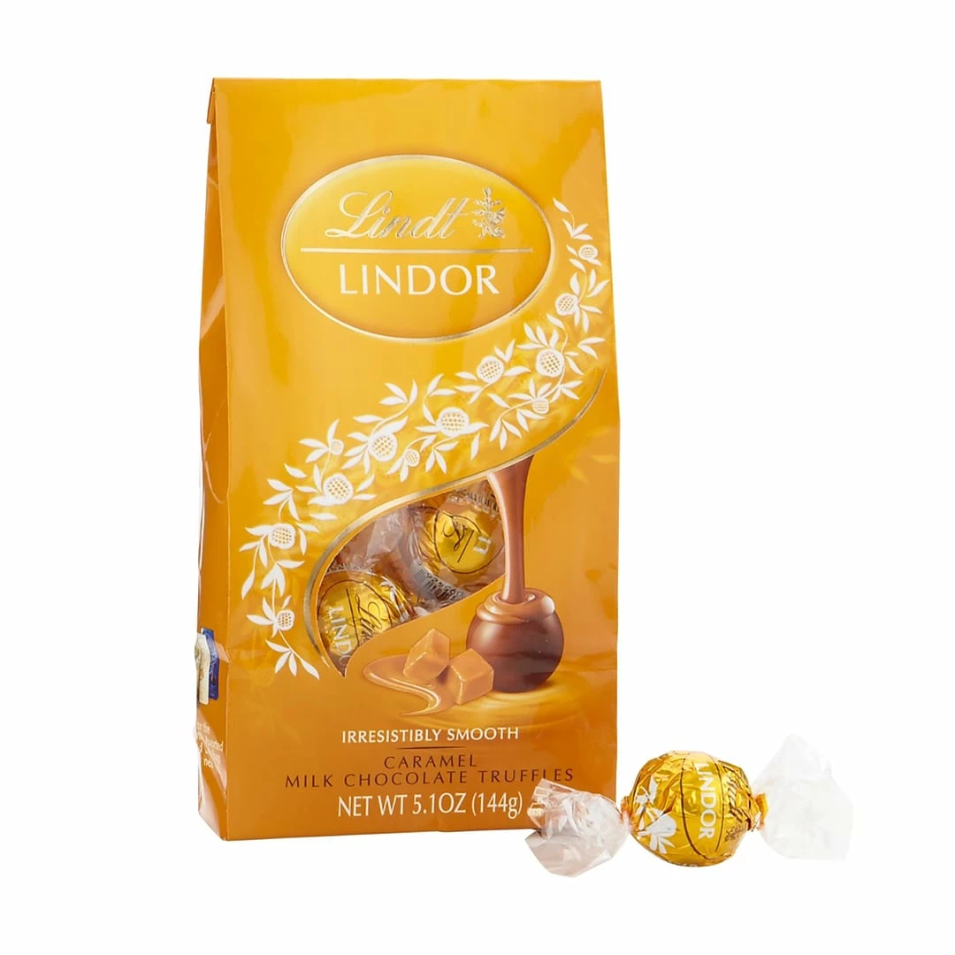 Lindt Lindor Caramel Milk Chocolate Truffles, 5.1 Oz., 3 Pack (L002949)