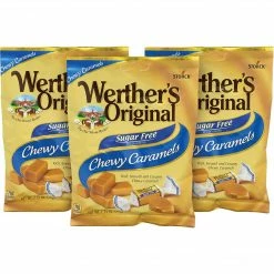 Werther's Original Sugar Free Chewy Caramels, 2.75 Oz., 3/Pack (302-01006)