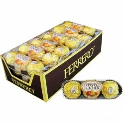 Ferrero Rocher® Chocolate Hazelnut, 1 Oz. Packs, 12 Packs/Box