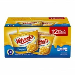 Velveeta Shell Pasta & Cheese Sauce, Original, 2.4 Oz., 12/Pack (5355)