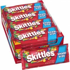 Skittles Original Candy, 4 Oz, Share Size, 24/Box (MMM04460)