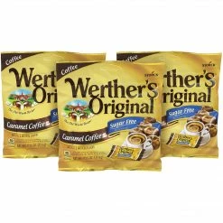 Werther's Original Sugar Free Hard Candies, Caramel Coffee, 2.75 Oz., 3/Pack (302-01007)