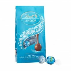 Lindt Lindor Milk Chocolate Truffles With Sea Salt, 5.1 Oz., 3/Pack (L002952)