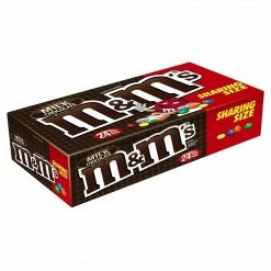 M&M'S Milk Chocolate Candy Sharing Size 3.14 Oz Pouch, 24 Count Box (MMM04431)