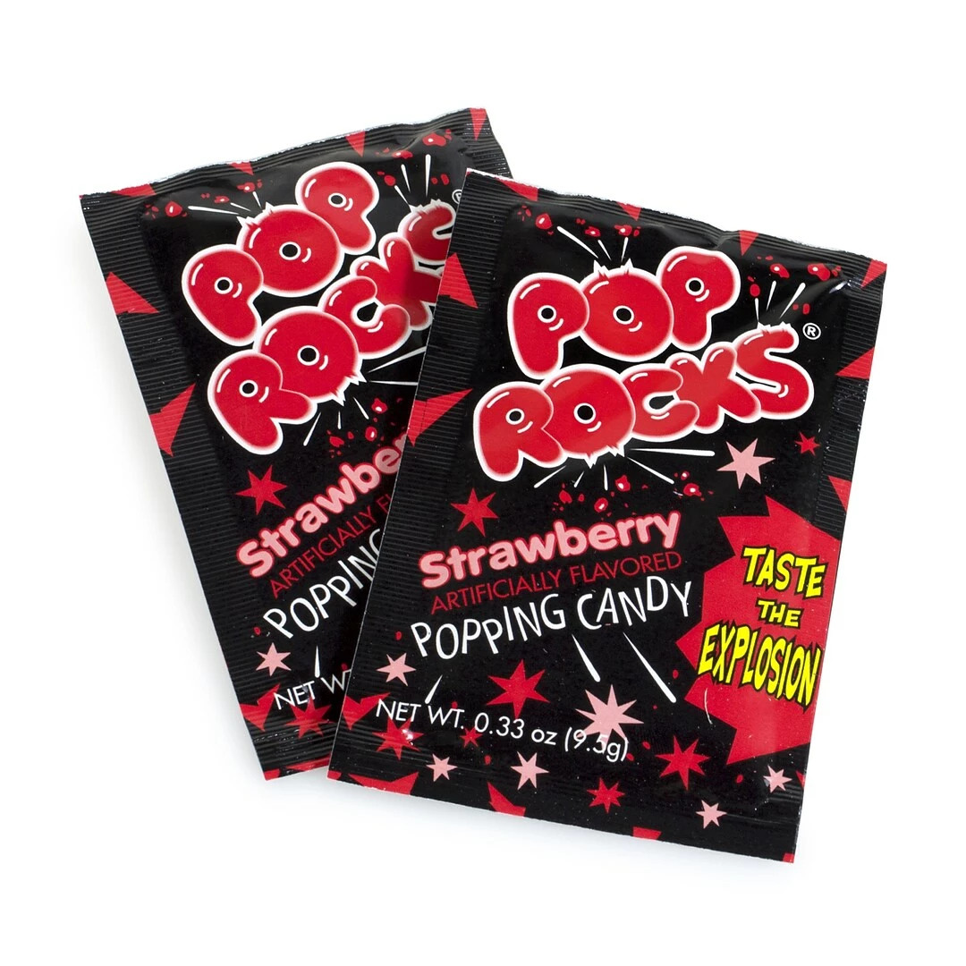 Pop Rocks Strawberry 0.33 Oz. Packs, 24 Packs/Box (209-00231) - Image 2