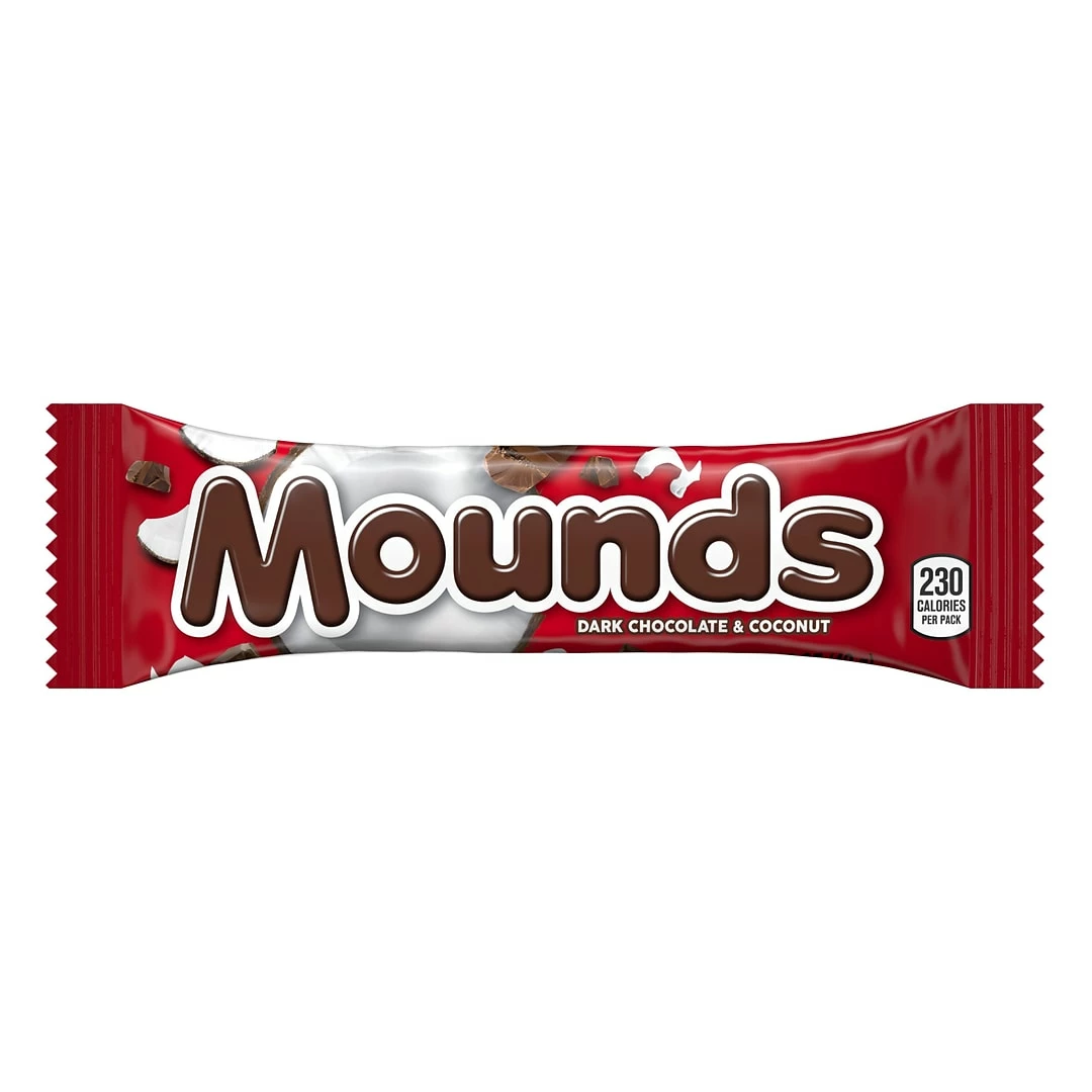 Hershey's MOUNDS Dark Chocolate And Coconut Candy, Full Size, 1.75 Oz, Bar (HEC00310)