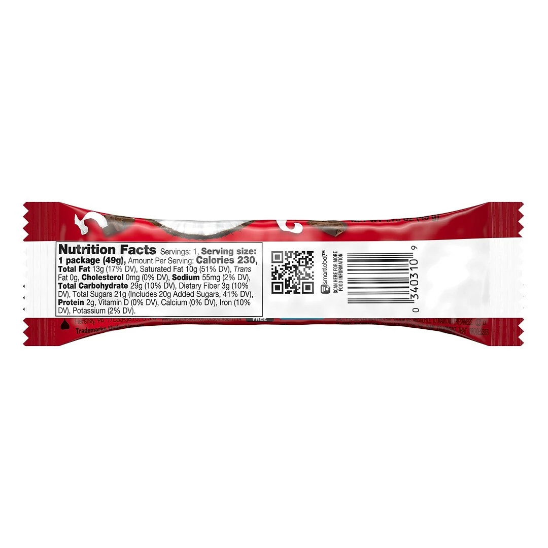 Hershey's MOUNDS Dark Chocolate And Coconut Candy, Full Size, 1.75 Oz, Bar (HEC00310) - Image 2