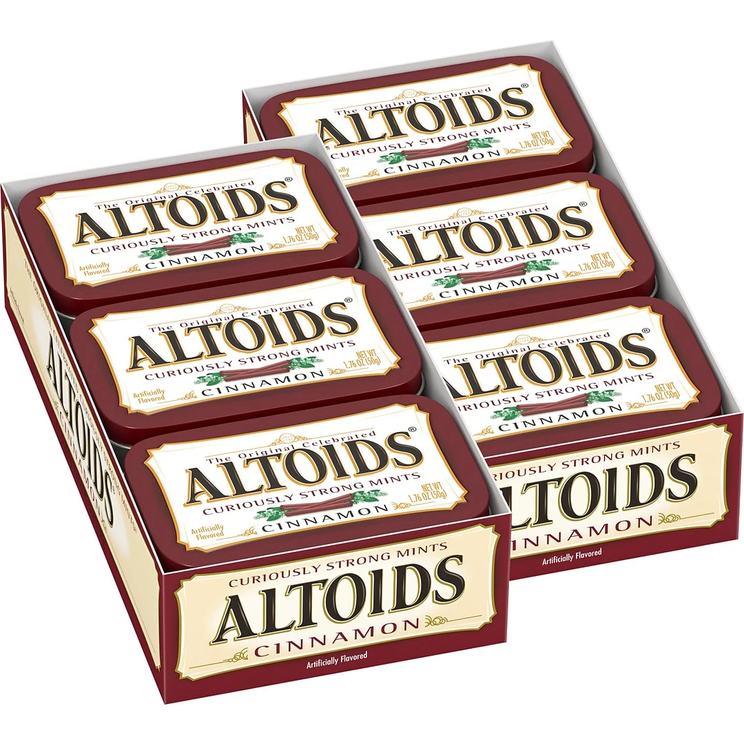 Altoids Cinnamon Mints, 1.76 Oz, 12 Pack (209-00484)