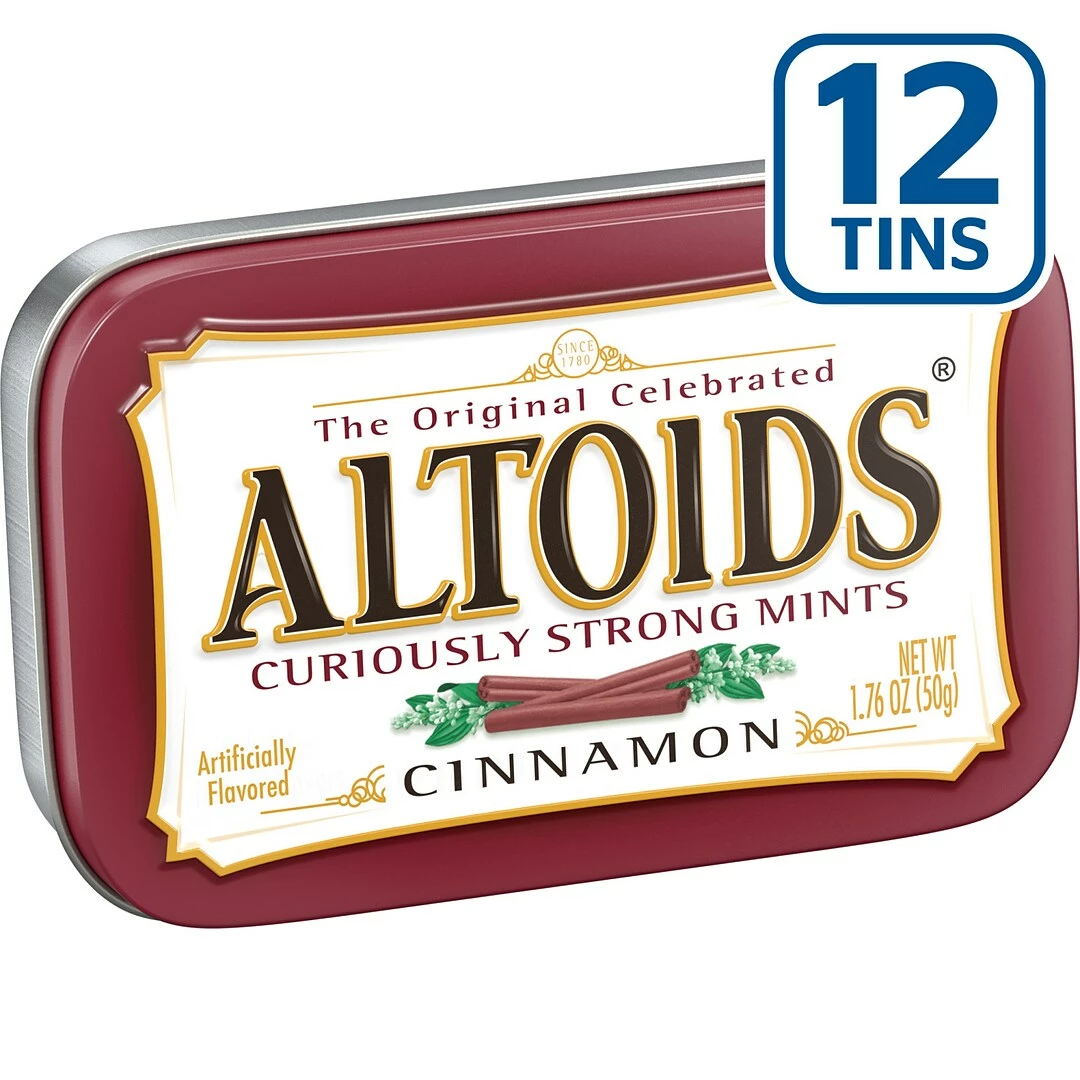Altoids Cinnamon Mints, 1.76 Oz, 12 Pack (209-00484) - Image 2