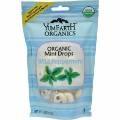 YumEarth Yummy Earth Organic Candy Drops, Wild Peppermint, 3.3 Oz, 3/Pack