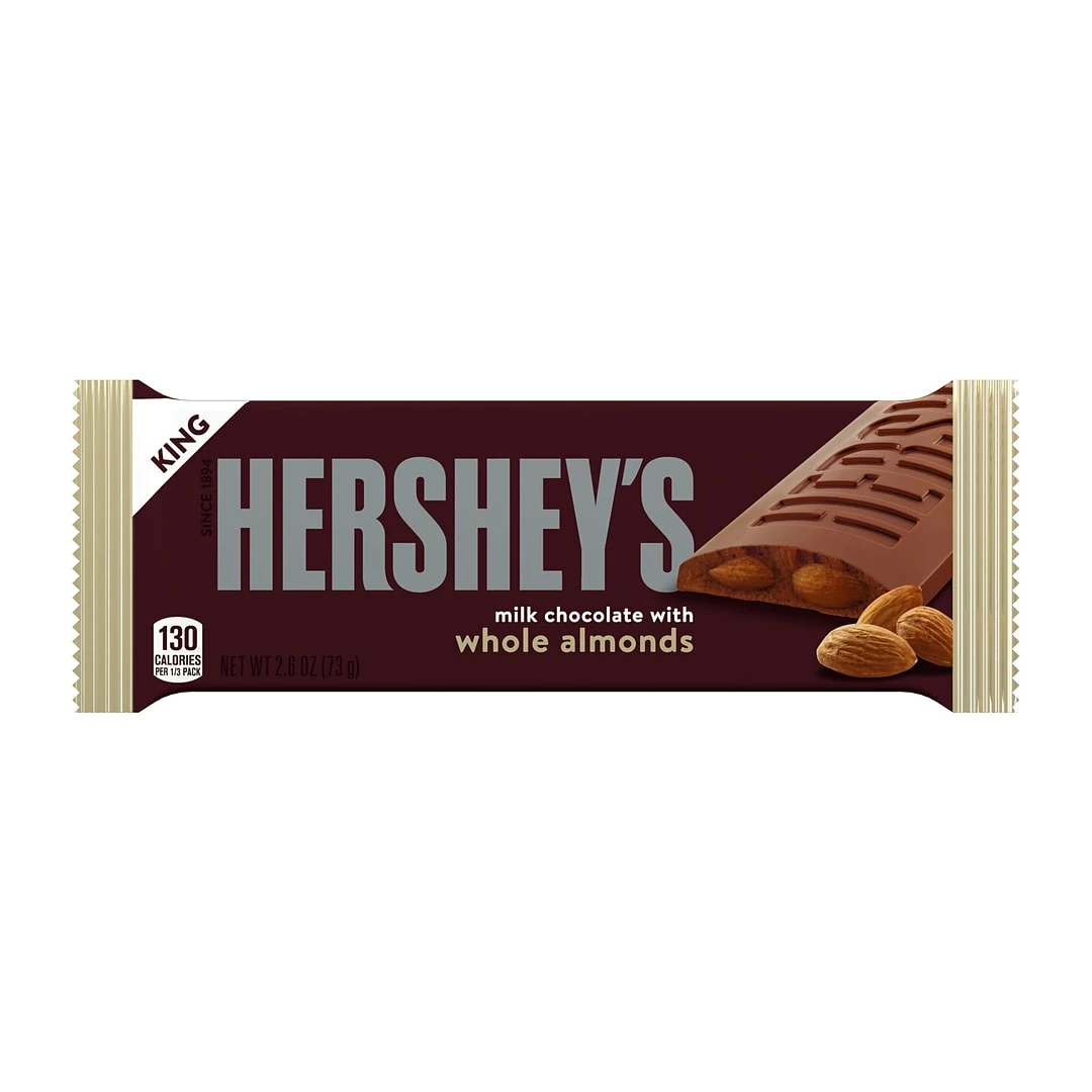 Hershey's Milk Chocolate With Almonds, 8.7 Oz., 6 Bars/Pack, 2/Pack (246-01028)