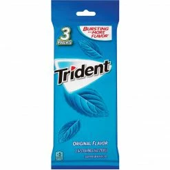 Trident Sugar Free Original Gum, 14 Pieces/Pack, 3/Pack (304-00049)