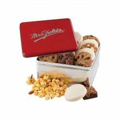 Mrs. Fields Happy Holidays Med Combo Tin (20WCTIN021)