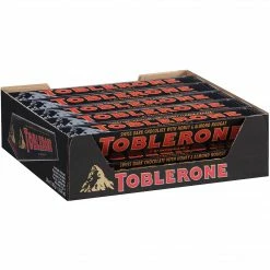 Toblerone Swiss Milk Chocolate Bar, Honey And Almond Nougat, 3.52 Oz. Bars, 20/Box (KFI000702210054)