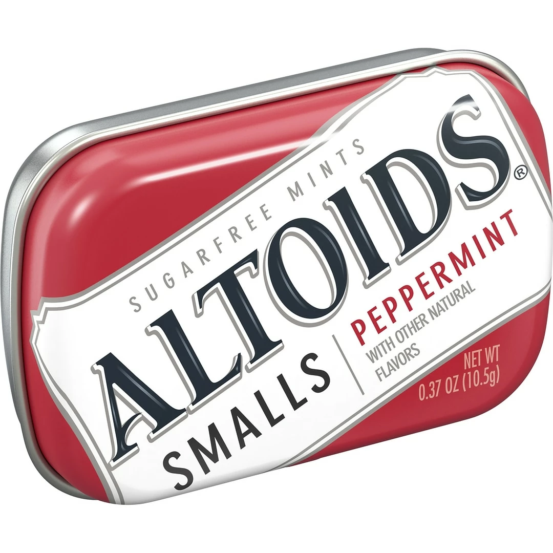ALTOIDS Smalls Peppermint Breath Mints, 0.37oz Tin, Pack Of 9 (209-00486) - Image 2