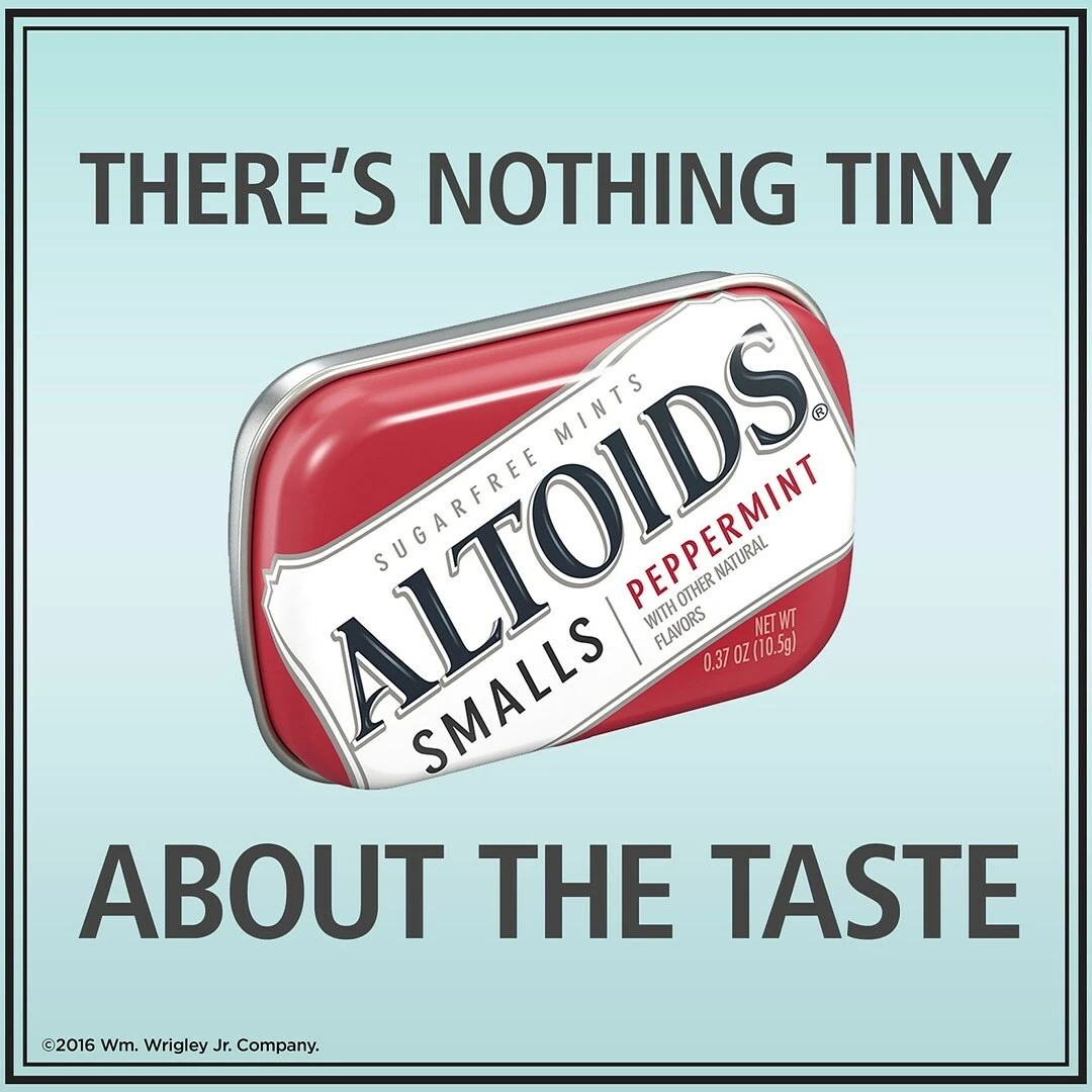 ALTOIDS Smalls Peppermint Breath Mints, 0.37oz Tin, Pack Of 9 (209-00486) - Image 4