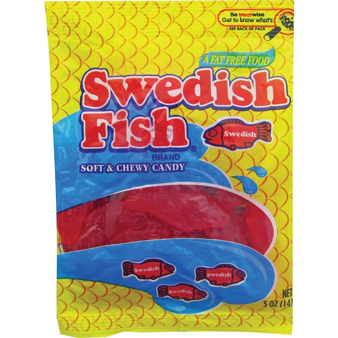 Swedish Fish Soft & Chewy Candy, 5 Oz., 12 Bags/Box (AR1506208)