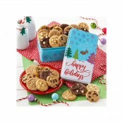 Alder Creek Mrs. Fields Happy Holidays 30 Nibblers Cookies Tin (DS1978)