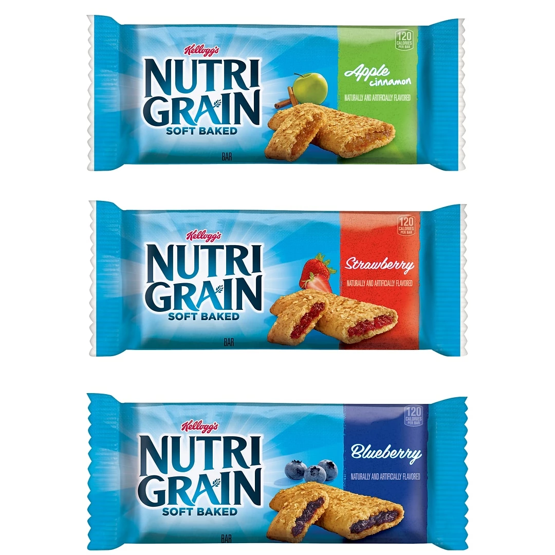 Nutri-Grain Bars, Variety, 1.3 Oz., 48/Carton (KEE05872)
