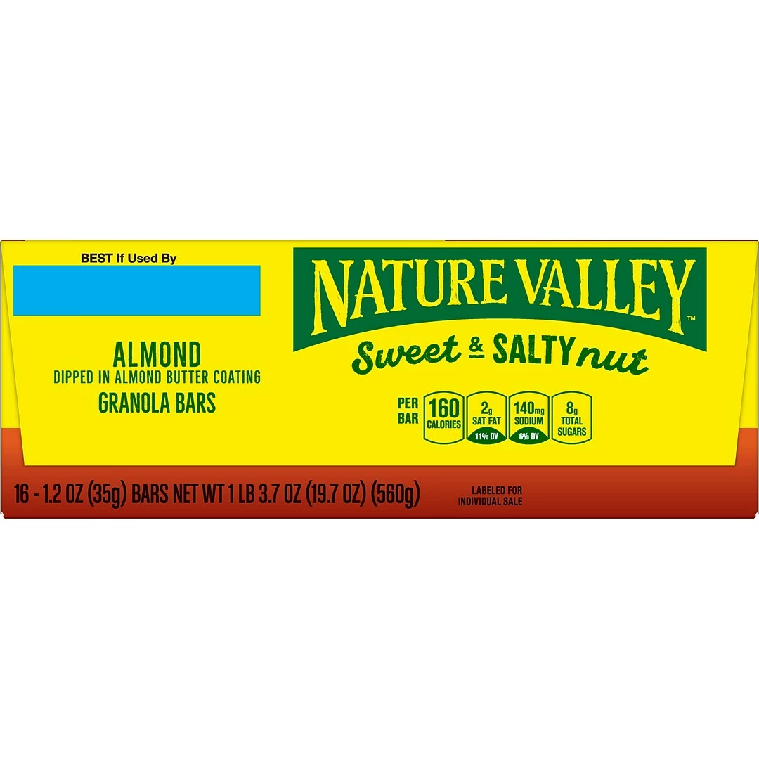 Nature Valley Bars Sweet & Salty Granola Bars, Almond, 1.2 Oz., 16/Box (42068) - Image 3