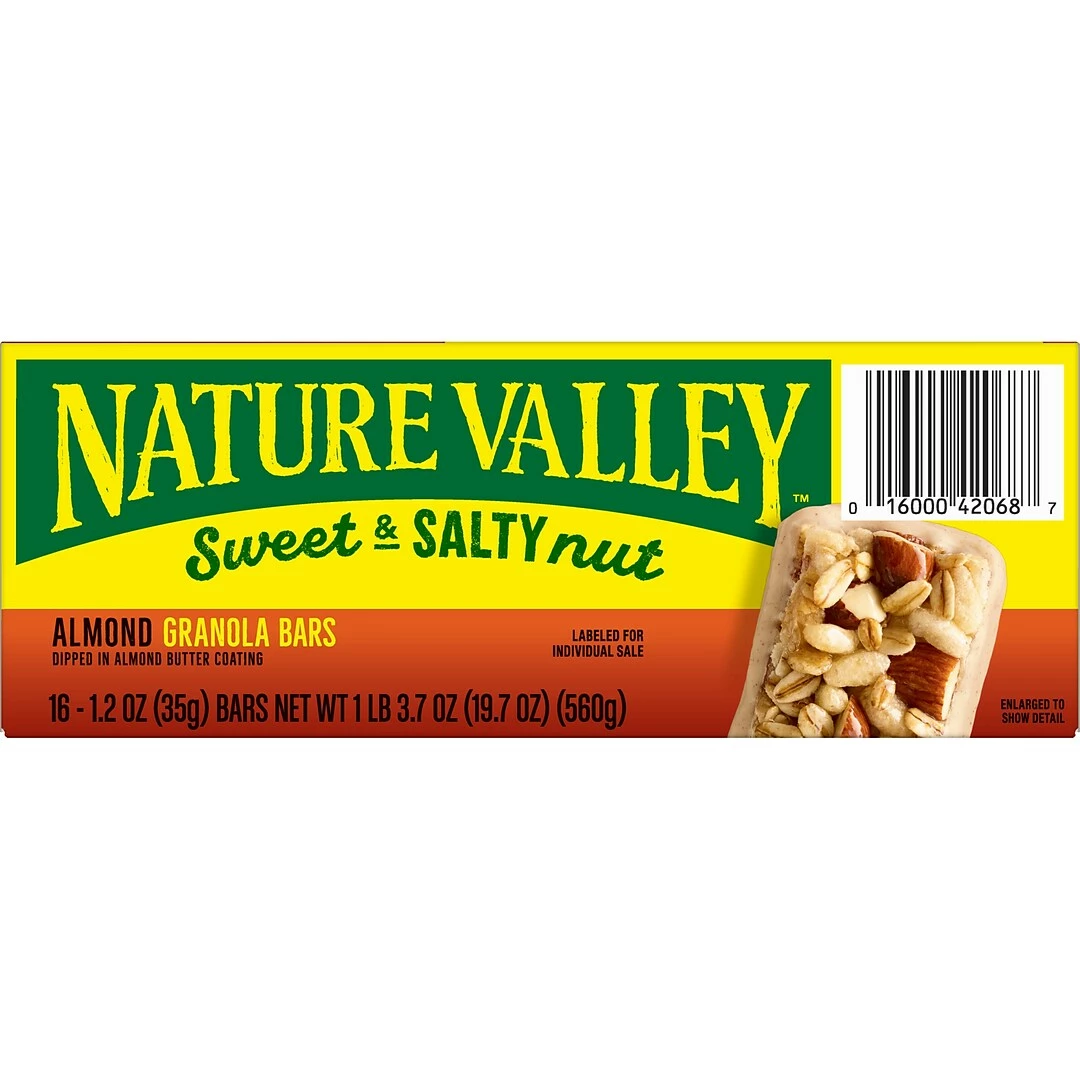 Nature Valley Bars Sweet & Salty Granola Bars, Almond, 1.2 Oz., 16/Box (42068) - Image 4