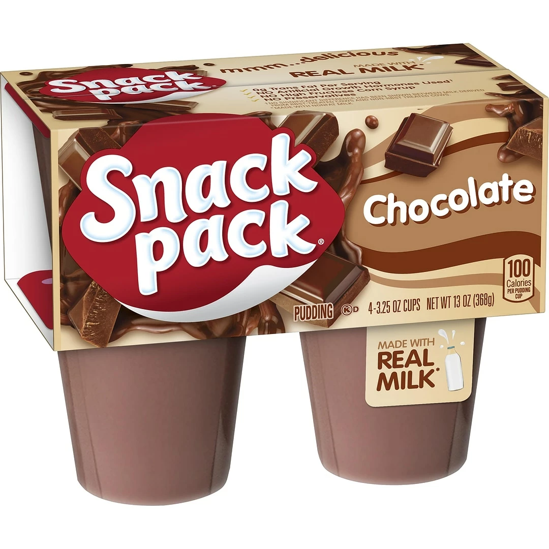 Hunt's Snack Pack Vanilla Pudding Cups, 3.5 Oz., 48/Carton (HUN55419) - Image 2