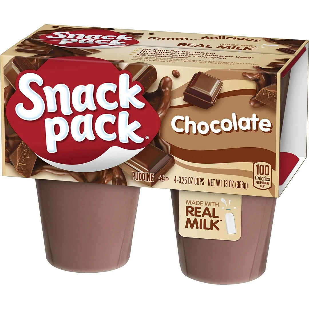 Hunt's Snack Pack Vanilla Pudding Cups, 3.5 Oz., 48/Carton (HUN55419) - Image 3