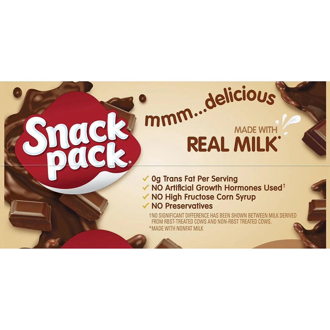 Hunt's Snack Pack Vanilla Pudding Cups, 3.5 Oz., 48/Carton (HUN55419) - Image 5