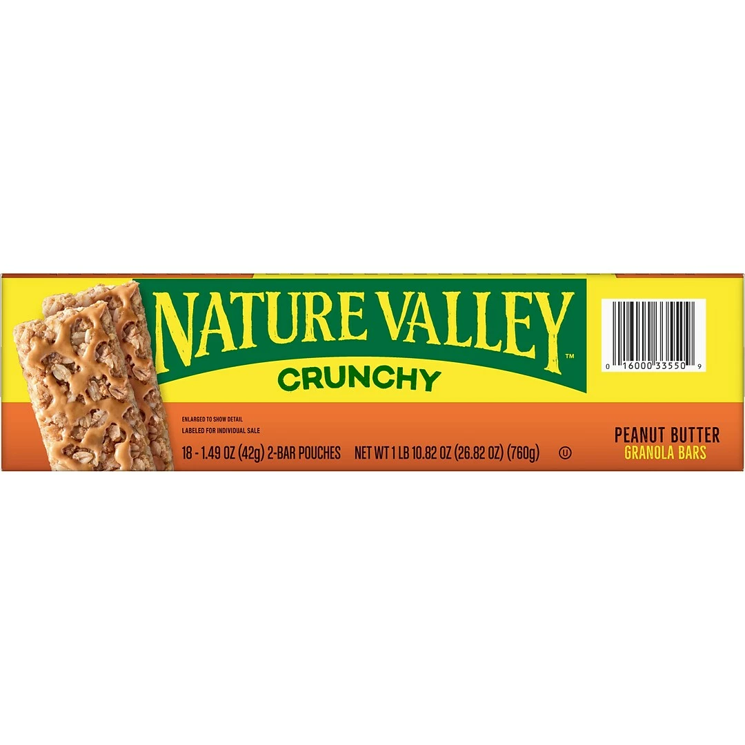 Nature Valley Crunchy Granola Bars, Peanut Butter, 1.5 Oz., 18/Box (33550) - Image 4