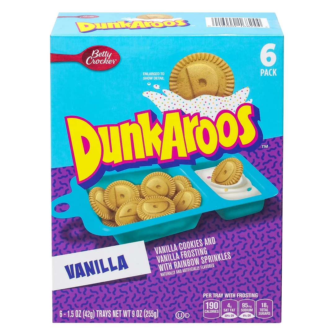 Betty Crocker Dunkaroos Vanilla Cookies And Frosting 1.5oz 5CT