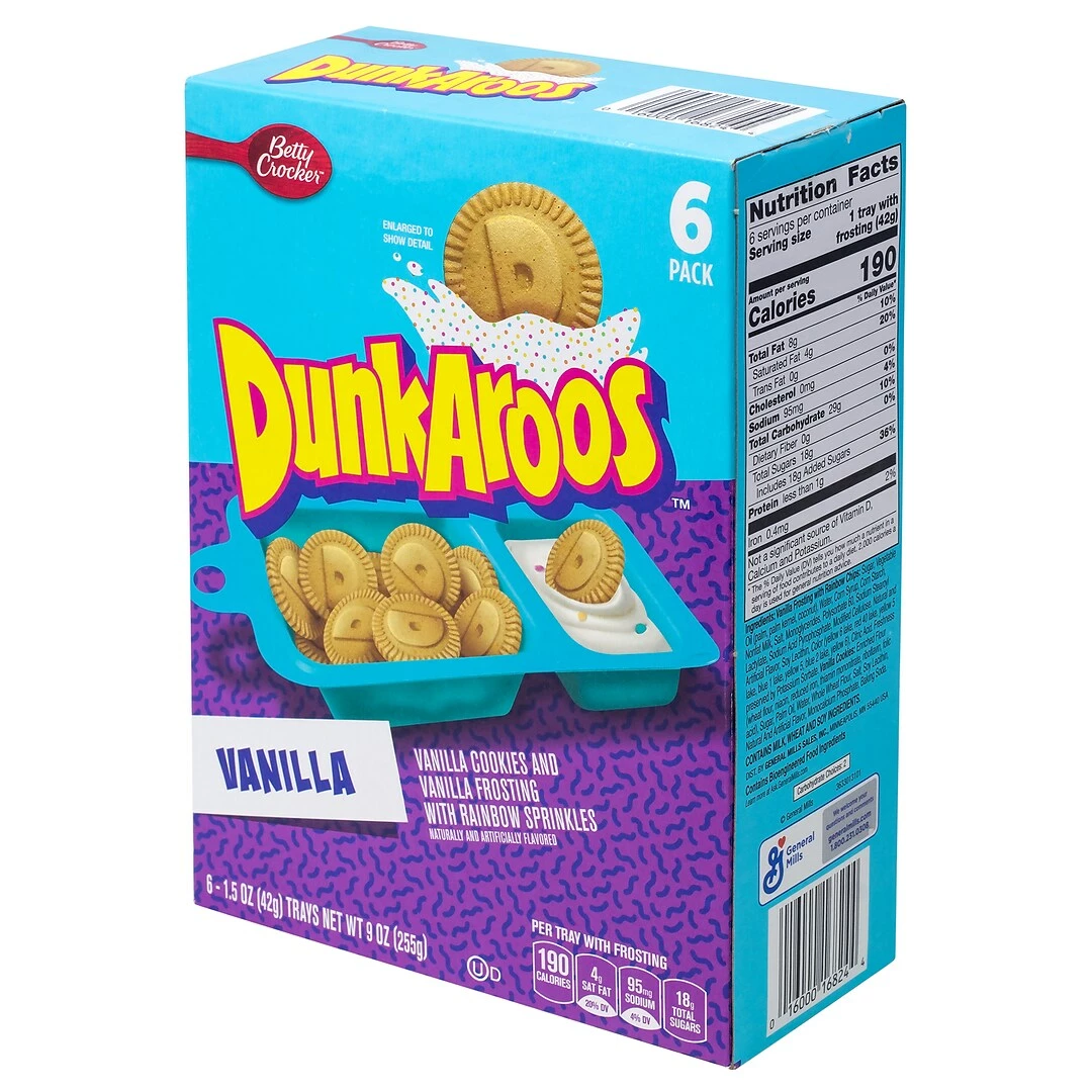 Betty Crocker Dunkaroos Vanilla Cookies And Frosting 1.5oz 5CT - Image 2
