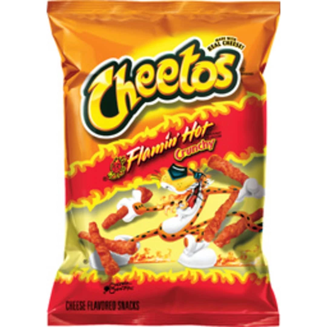 Cheetos Crunchy Cheese Snacks, Flamin' Hot, 2 Oz., 64/Carton (FRI44368)