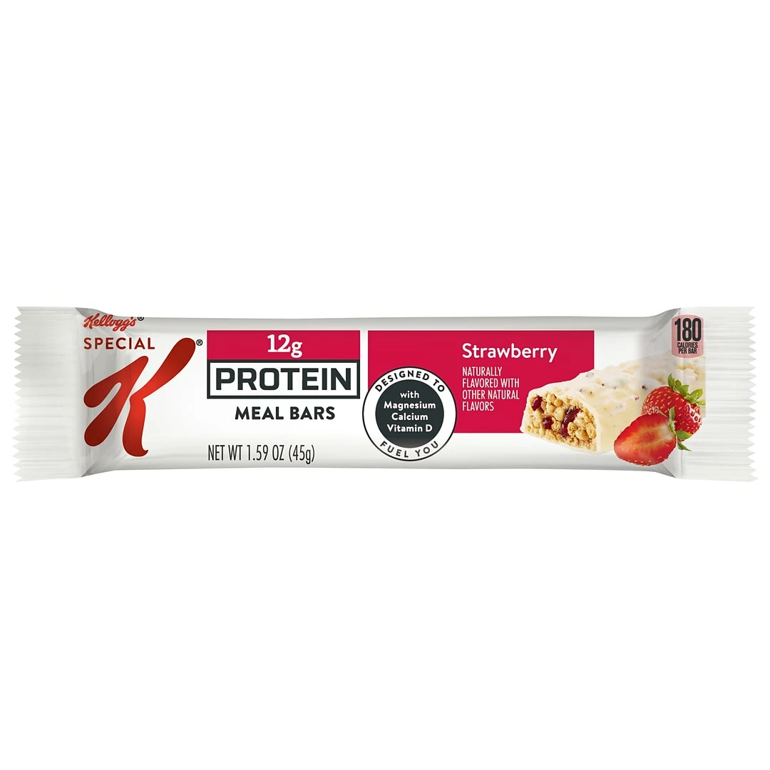 Kellogs Special K Protein Bars, Strawberry, 1.59 Oz., 8/Box (29185)