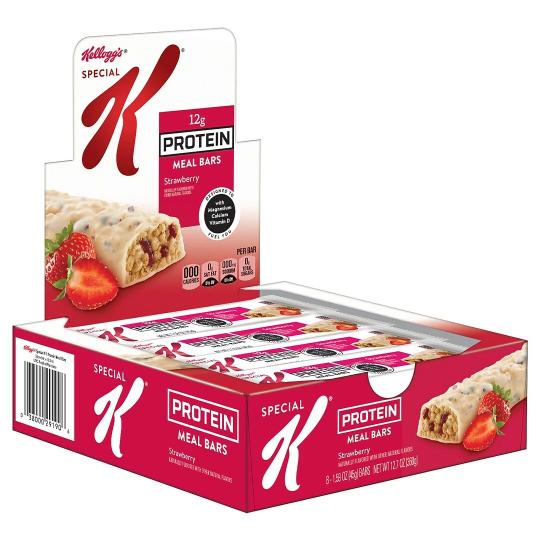 Kellogs Special K Protein Bars, Strawberry, 1.59 Oz., 8/Box (29185) - Image 2