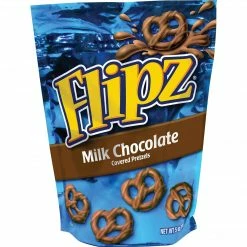 Flipz® Milk Chocolate Covered Pretzels, 5 Oz. Bags, 6 Bags/Box