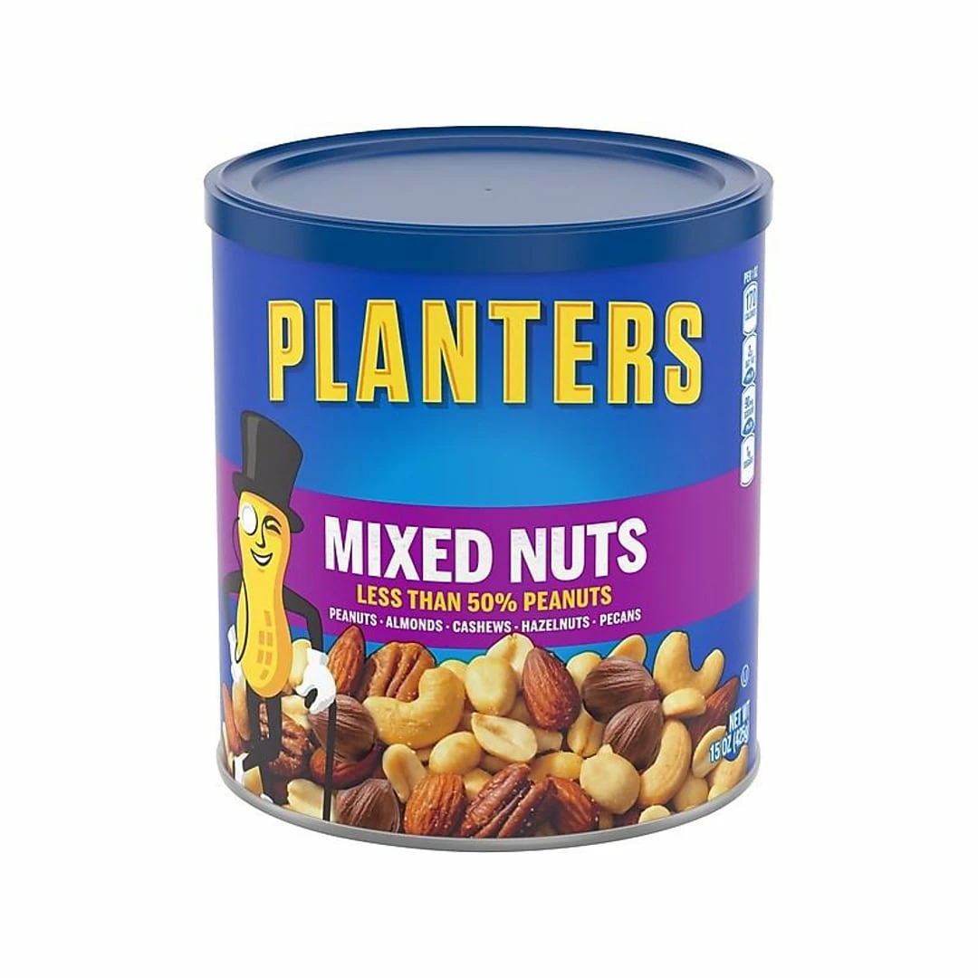 Planters Mixed Nuts, Variety, 15 Oz. (001670)