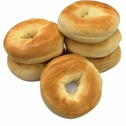 National Brand Fresh Plain Bagels, 6/Pack 900-00074)